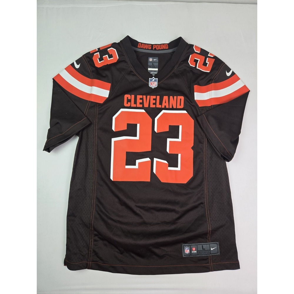Cleveland Browns Jersey Mens Large Browns NFL Football Joe Haden Nike On Field